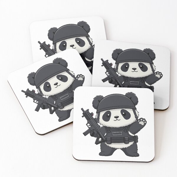 Item preview, Cute Tactical Panda Soldier with Gun designed and sold by k3rstman1.