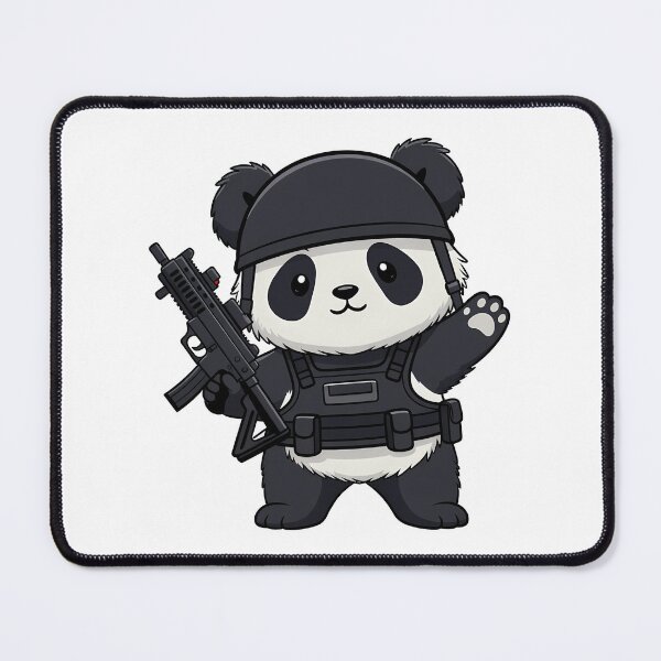 Item preview, Cute Tactical Panda Soldier with Gun designed and sold by k3rstman1.