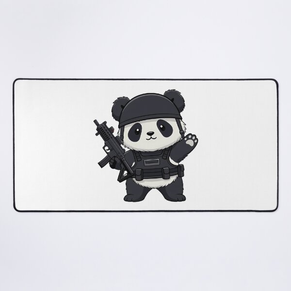 Item preview, Cute Tactical Panda Soldier with Gun designed and sold by k3rstman1.