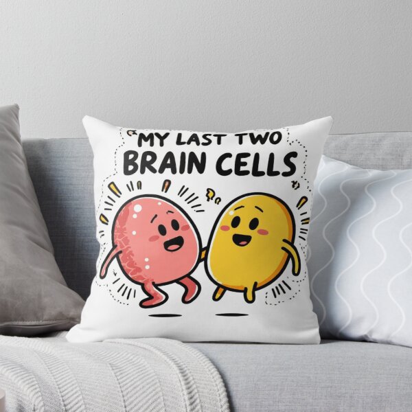 Item preview, My Last Two Brain Cells – Cute Funny Sticker designed and sold by LegacyWave.