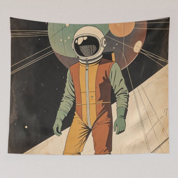 Item preview, Abstract Retro Astronaut - Vintage Space Travel designed and sold by JonelleTshirts.