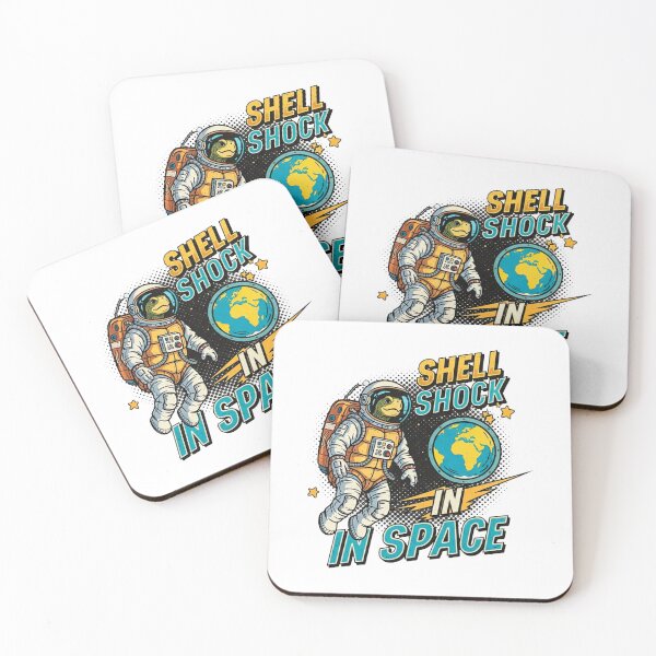 Item preview, Comic Book Astronaut Turtle Pun Funny Space Tortoise designed and sold by SholoStudio.