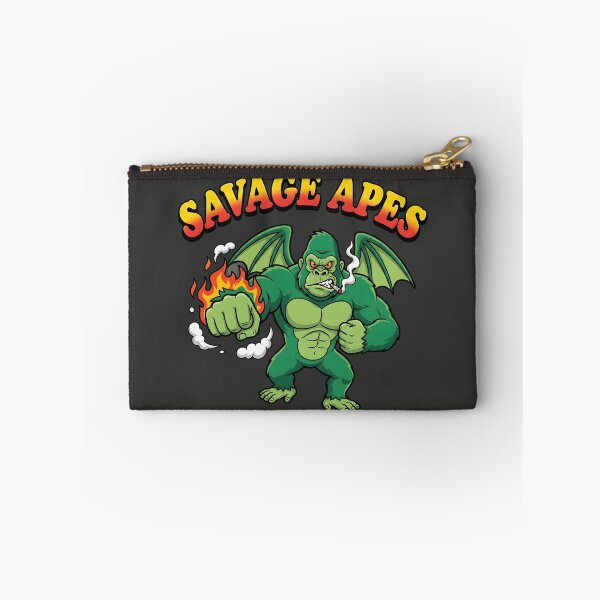 Item preview, Savage Apes - Green Gorilla with Wings and Fire Punch designed and sold by AwesomeBeyondLimits.