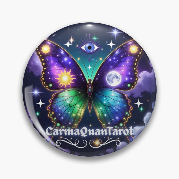 Item preview, Mystic Butterfly Third Eye Aura – Cosmic Intuition Art by CarmaQuanTarot Spiritual Alchemist designed and sold by CarmaQuanTarot.