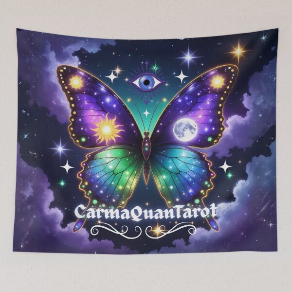 Item preview, Mystic Butterfly Third Eye Aura – Cosmic Intuition Art by CarmaQuanTarot Spiritual Alchemist designed and sold by CarmaQuanTarot.