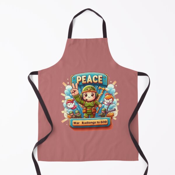 Item preview,  War Belongs to God | Cute Comic 3D Christian Label Art ,  designed and sold by PaintMeWorld.