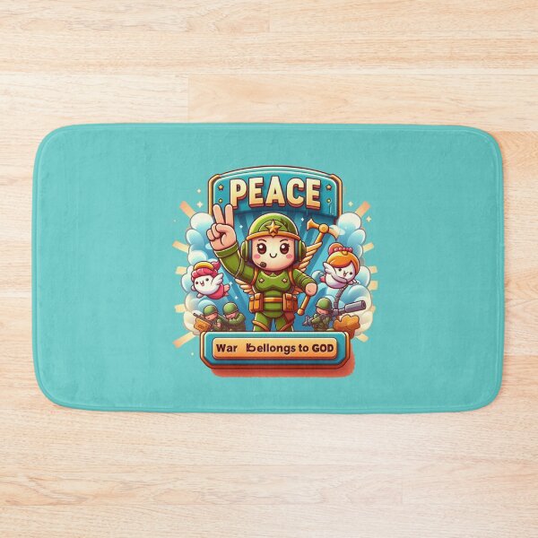 Item preview,  War Belongs to God | Cute Comic 3D Christian Label Art ,  designed and sold by PaintMeWorld.