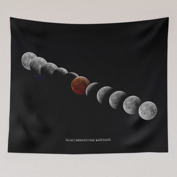Item preview, Total Lunar Eclipse composite - March 13-14, 2025, Ottawa, Canada designed and sold by James Cumming.