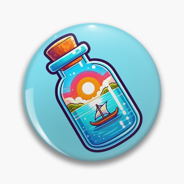 Item preview, Cute Outrigger Canoe in a Bottle designed and sold by GREENZ0NE.