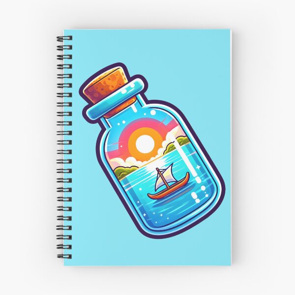 Item preview, Cute Outrigger Canoe in a Bottle designed and sold by GREENZ0NE.