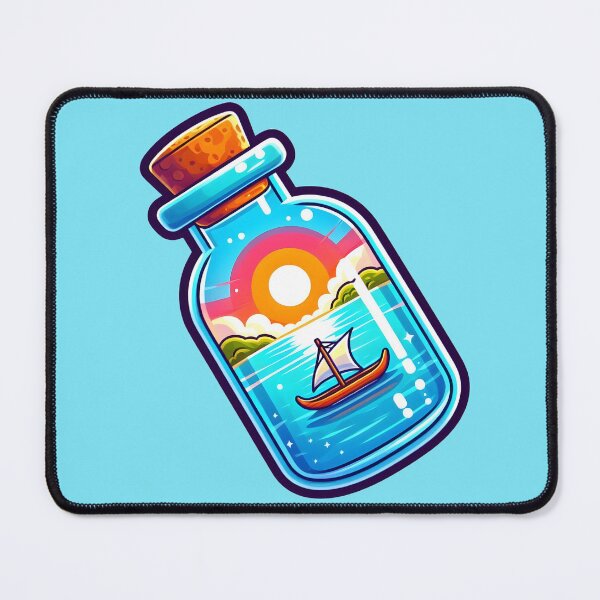 Item preview, Cute Outrigger Canoe in a Bottle designed and sold by GREENZ0NE.