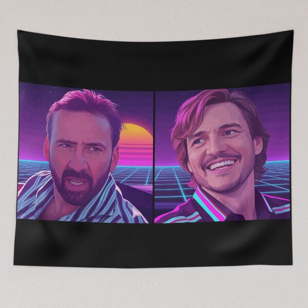 Item preview, Nic and Javi Meme: Retrowave designed and sold by muskitt.