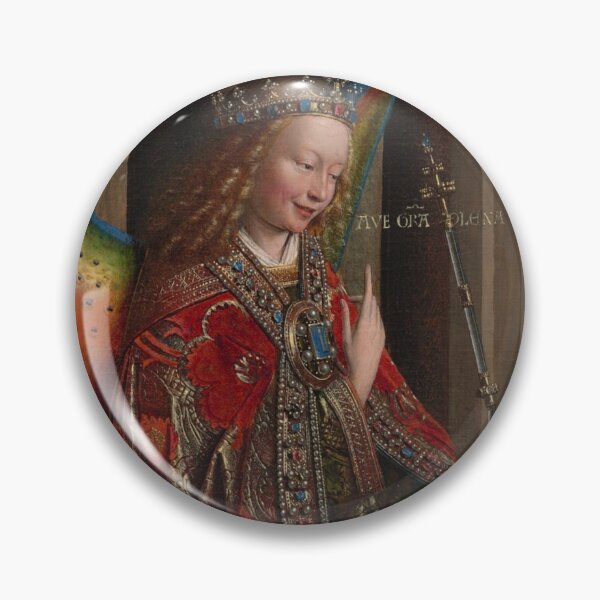 Item preview, The Annunciation (Angel) - Jan van Eyck . Museum: National Gallery of Art . Artsy journals. Art stickers . Art mugs . Art tote bags . Art inspired products . Art gifts  designed and sold by WeareSublime.