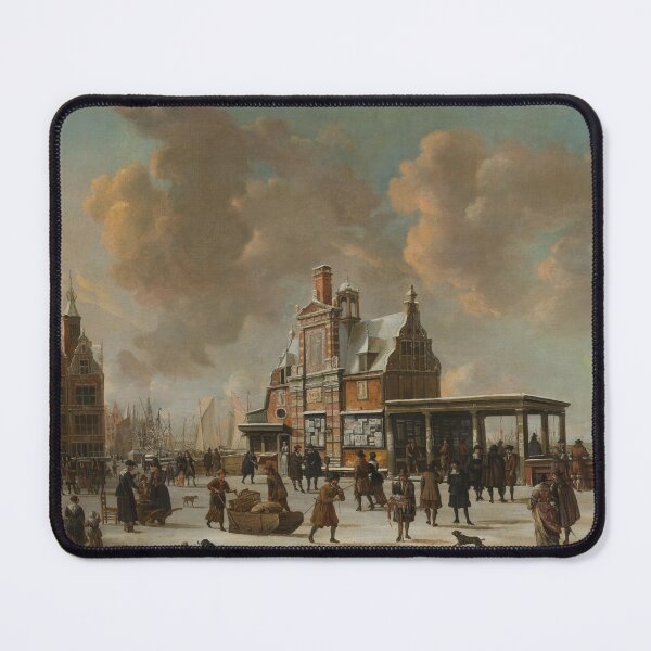 Item preview, The Paalhuis and the Nieuwe Brug, Amsterdam, in the Winter designed and sold by felttipcat.