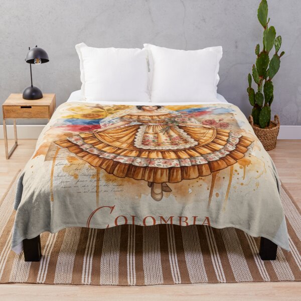 Item preview, Colombian Grace: Traditional Beauty in Bloom designed and sold by ForeverPrintsOK.