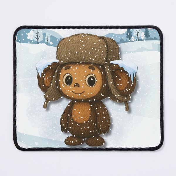 Item preview, Cheburashka in a Winter Ushanka designed and sold by Russian101.