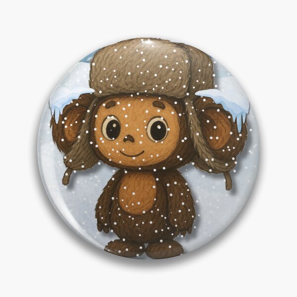 Item preview, Cheburashka in a Winter Ushanka designed and sold by Russian101.