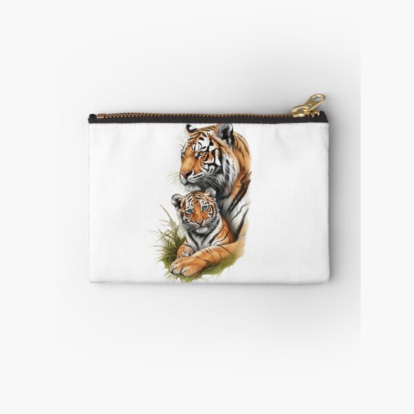 Item preview, Mother Tiger and Baby Realistic Color Illustration designed and sold by CHRIST5000.