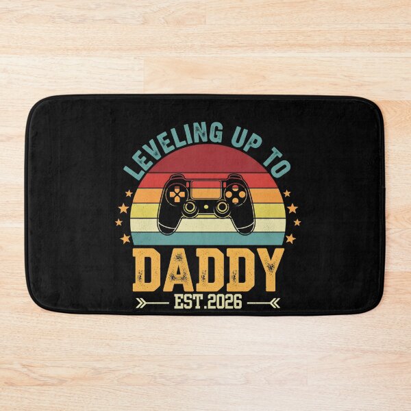 Item preview, Copy of Leveling Up To Daddy Est. 2026 Gamer Father Announcement Retro Gift designed and sold by byJamaldesign.