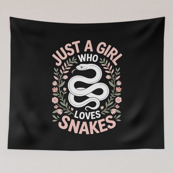 Item preview, Girl Loves Snakes Just a Girl Snakes Lover Reptile Pet Snake Owner designed and sold by Gogetgiggles.