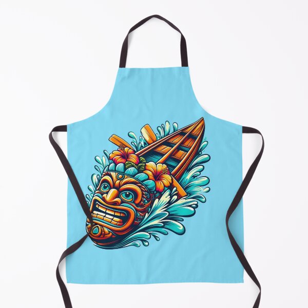 Item preview, Vibrant Tiki Mask and Outrigger Canoe designed and sold by GREENZ0NE.