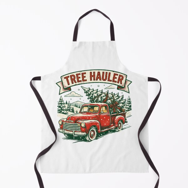Item preview, TREE HAULER Vintage Holiday Truck designed and sold by Quillway.
