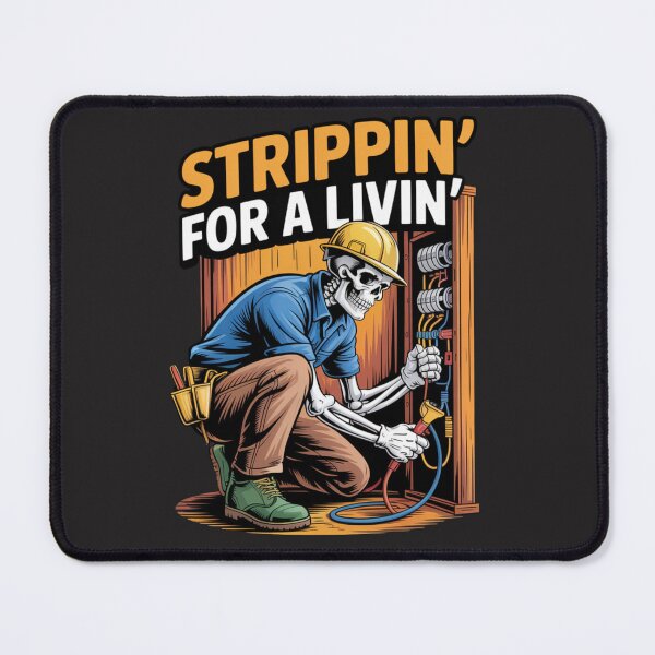 Item preview, Trippin' For A Livin' Funny Skeleton Electrician Lover designed and sold by Clairenity Studio.