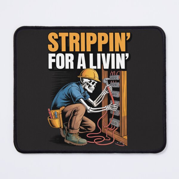 Item preview, Trippin' For A Livin' Funny Skeleton Electrician Lover designed and sold by Clairenity Studio.