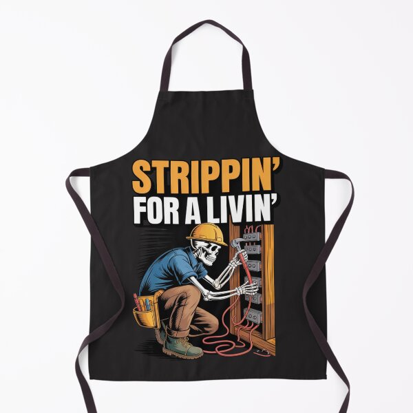 Item preview, Trippin' For A Livin' Funny Skeleton Electrician Lover designed and sold by Clairenity Studio.