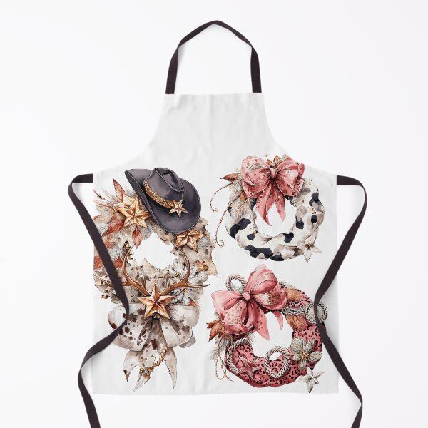 Item preview, Western Cowprint Holiday Wreath Trio designed and sold by Anastasiia Yurevych.