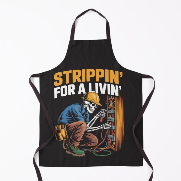 Item preview, Trippin' For A Livin' Funny Skeleton Electrician Lover designed and sold by Clairenity Studio.