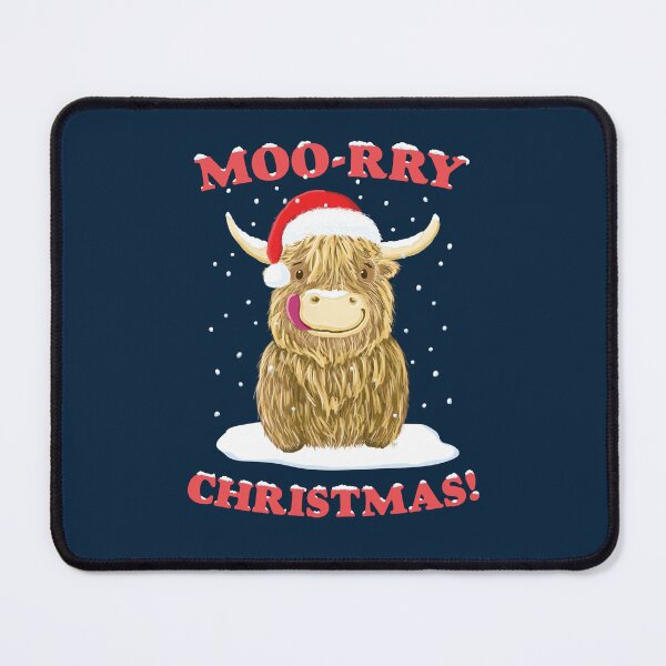 Item preview, Moo-rry Christmas Highland Cow From Scotland designed and sold by brodyquixote.
