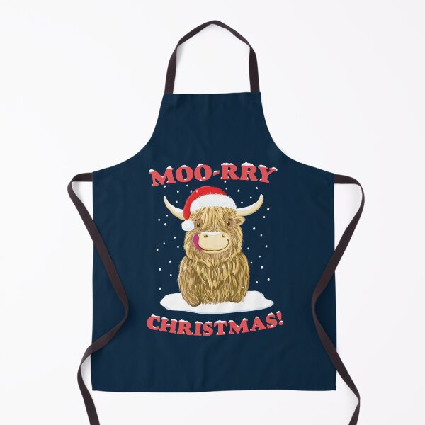 Item preview, Moo-rry Christmas Highland Cow From Scotland designed and sold by brodyquixote.