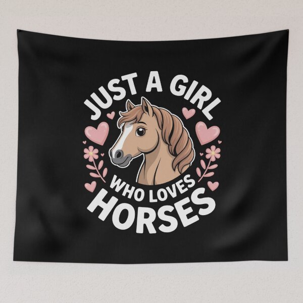 Item preview, Girl Loves Horses Horse Lover Just A Girl Equestrian Heart designed and sold by Gogetgiggles.