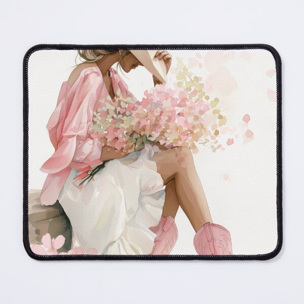 Item preview, Country Cowgirl Watercolor Print Art designed and sold by vividdigits.
