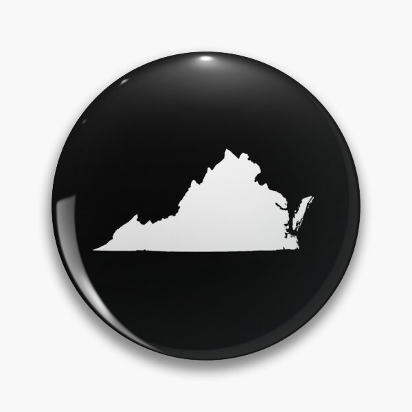 Artikelvorschau, Virginia-Kartensilhouette – Minimales Weiß entworfen und verkauft von Paper Drip.