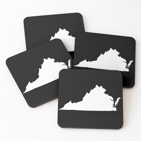 Item preview, Virginia  Map Silhouette – Minimal White designed and sold by Paper Drip.