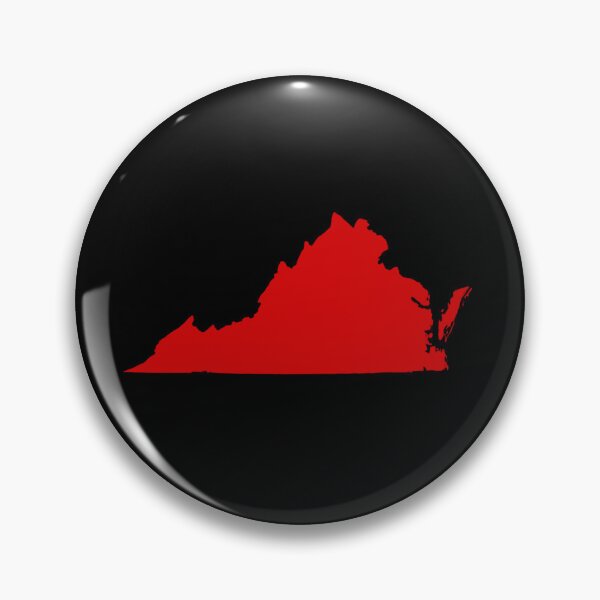 Artikelvorschau, Virginia-Kartensilhouette – Minimales Rot entworfen und verkauft von Paper Drip.
