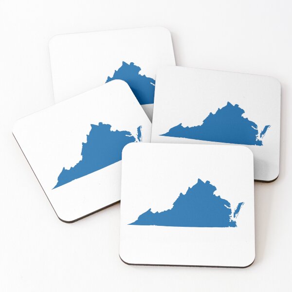 Item preview, Virginia Map Silhouette – Minimal Black and White designed and sold by Paper Drip.