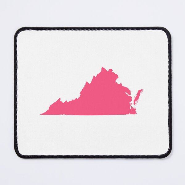 Item preview, Virginia Map Silhouette – Minimal Pink designed and sold by Paper Drip.