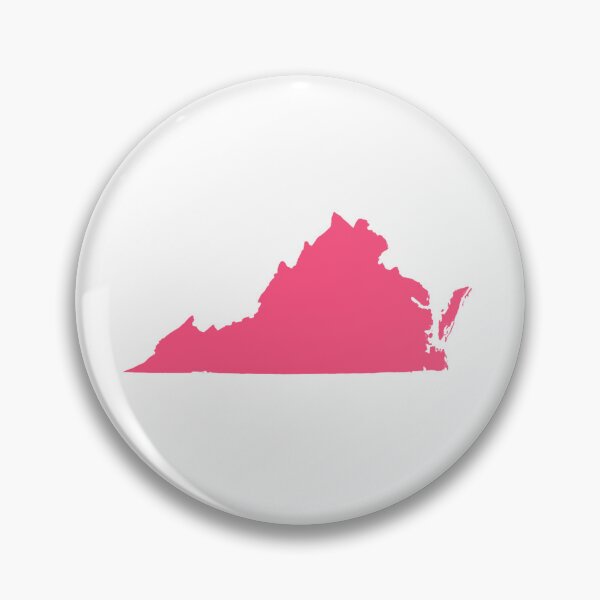 Artikelvorschau, Virginia-Kartensilhouette – Minimales Rosa entworfen und verkauft von Paper Drip.