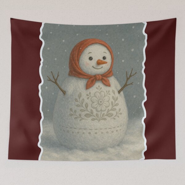 Item preview, Slavic Snow-Matryoshka Snowman Babushka designed and sold by Russian101.