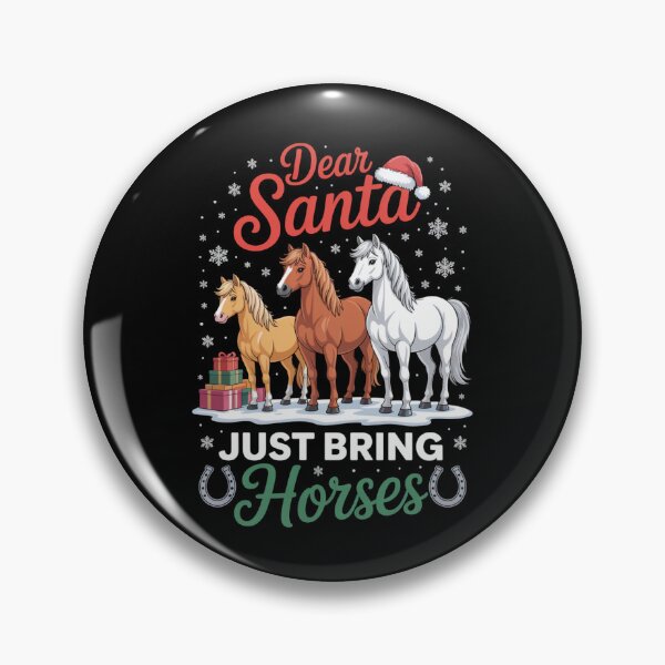 Item preview, Querido Santa, solo trae caballos Temporada Ecuestre Navideña designed and sold by Gogetgiggles.
