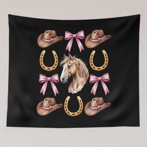 Item preview, Cowboy Horse Horseshoe Bow Western Equestrian Equestrianism Rodeo Hats designed and sold by Gogetgiggles.