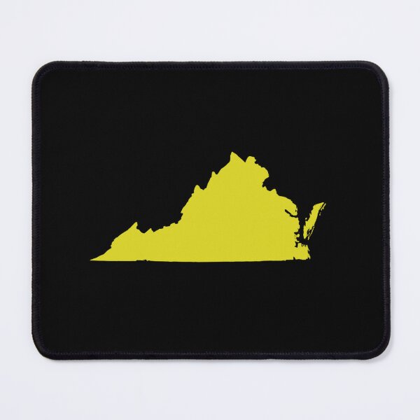 Item preview, Virginia Map Silhouette – Minimal Yellow designed and sold by Paper Drip.