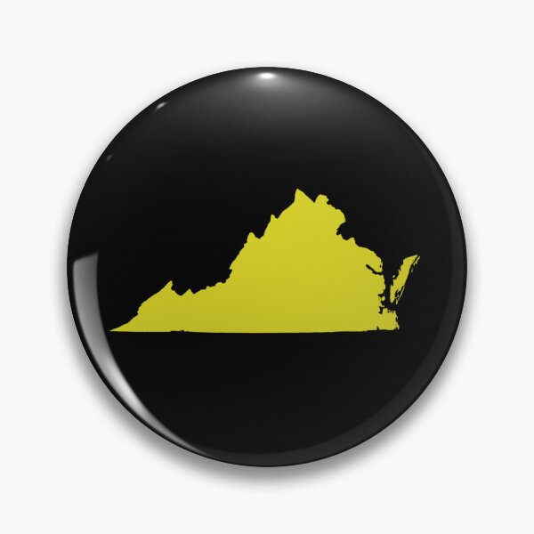 Artikelvorschau, Virginia-Kartensilhouette – Minimales Gelb entworfen und verkauft von Paper Drip.