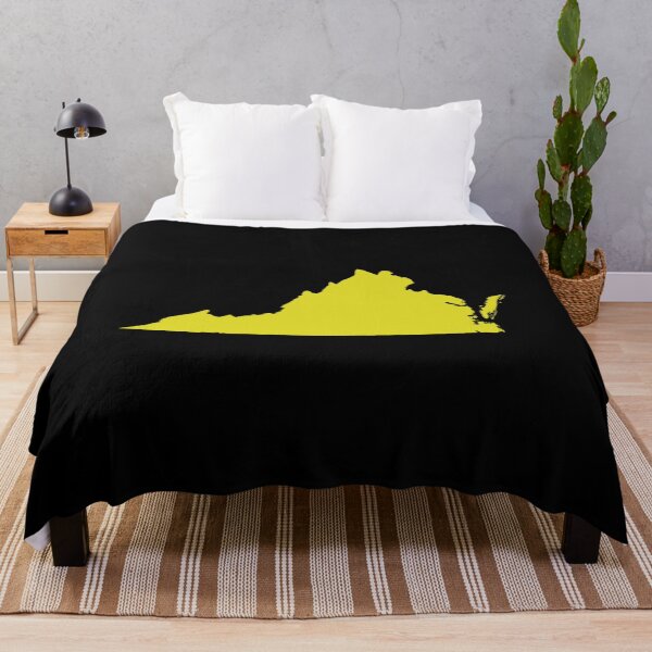 Item preview, Virginia Map Silhouette – Minimal Yellow designed and sold by Paper Drip.