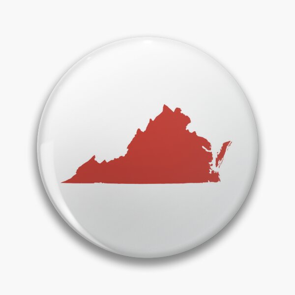 Artikelvorschau, Virginia-Kartensilhouette – Minimales Kastanienbraun entworfen und verkauft von Paper Drip.