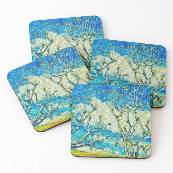 Item preview, Pollard Birch Trees After Van Gogh designed and sold by Vicky Brago-Mitchell®.