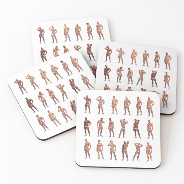 Item preview, The Hunk Collection Sticker Pack: Muscular Male Pin-Up Art designed and sold by gayishdesign.